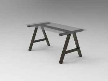 table industrielle treteaux