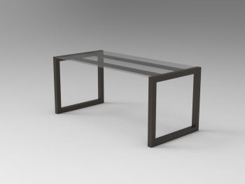 table industrielle carré