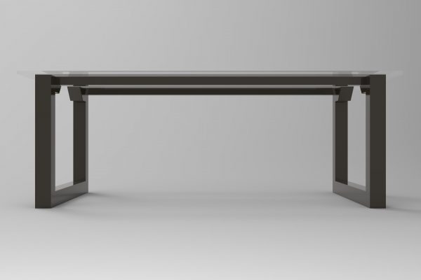 table basse industrielle metal